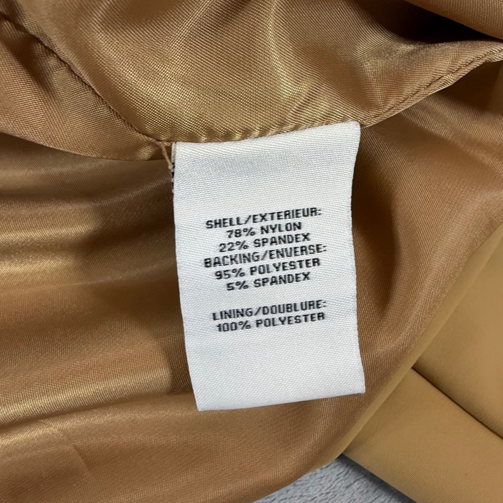 Bagatelle Cropped Jacket Women's Small Camel Tan Open Front Jacket - Picture 5 of 7